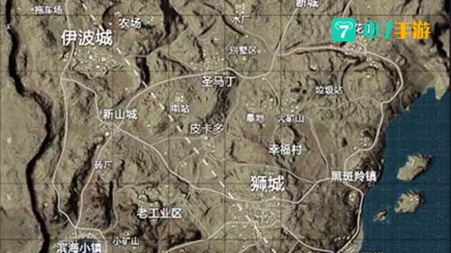刺激战场沙漠地图